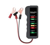 Tester Batteria, Tester for batteria auto da 12 V, tester for alternatore digitale con 6 luci a LED, analizzatore for tester for batteria auto, strumento diagnostico professale for auto