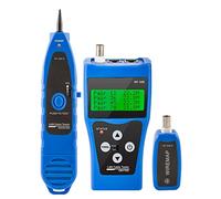Tester Cavi di Rete, NF-308. Misurare la rete LAN Tracker del cavo del cavo della lunghezza del cavo BNC RJ45 RJ11. Monitoraggio del tester dei cavi Ethernet(NF-308-blue)