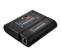 Tester Cavi di Rete Rj45 Rj11 Nero Abs per Verifica Linea