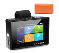 Tester CCTV for telecamera IP da polso portatile 4 pollici 4K H.265 CVBS CVI TVI AHD for analogica con POE/IP,Alta risoluzione(With cable tester)