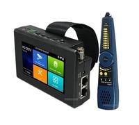 Tester CCTV IPC1800SN analogico 4 pollici 5 in 1 8MP TVI AHD CVI e tester telecamera IP 4K H.265 con monitor POE/IP tracciante cavi, Suite di visione