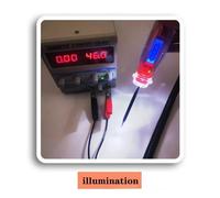 Tester Circuito Automotive 1-75V Luce Prova Voltaggio LCD Polaritá Per Auto Moto