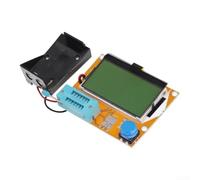 Tester Componenti Elettronici NPN per pnp MOSFET Diodi Tester | Display 128x64 retroilluminato, basso consumo 2mA, 9V non inclusa, rilevamento componenti
