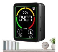 Tester d'aria Interno Digitale - Misuratore di anidride carbonica, NDIR Multi-gas, Caratteristiche, Temperatura, Manometro RH, Monitor Di Qualità 'aria | Dispositivo per La Sicurezza delle Camere