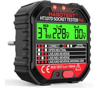 Tester de Prese Elettriche Tester per Circuiti Elettrici con Test RCD e Display