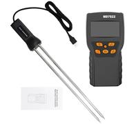 Tester del PH del terreno, Misuratore di umidità digitale for cereali Sonda altamente sensibile Tester di umidità Display LCD Rilevatore di temperatura igrometro for mais e riso
