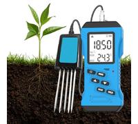 Tester del Suolo 7 In 1, Test di Fertilità del Suolo, Azoto, Fosforo, Tester Npk di Potassio, Misuratore Ec, Ph, Umidità, Temperatura, Conduttività