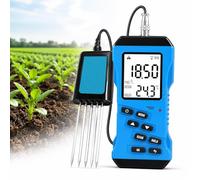 Tester del Terreno Digitale 7-in-1, Umidimetro per Piante | Con Display LCD Retroilluminato; Leggero e compatto; Basso Consumo Energetico; per Giardino, Campo, Prato