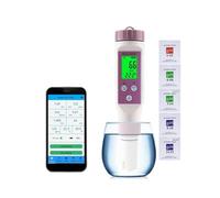 Tester del terreno, Misuratore di pH Bluetooth 7 in 1/5 in 1 Smart PH EC TDS ORP SALE SG TEMP Test di qualità 'acqua Acquari Test di salinità(7 in 1 PH Meter)
