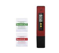 Tester del terreno, Misuratore di qualità 'acqua ad alta precisione 0,01 PH, misuratore di pH digitale LCD, intervallo di misurazione, penna di prova PH adatta for acquari di piscine(Rot)