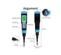 Tester del terreno, Misuratore digitale di pH for alimenti, sensore ad alta precisione 0,01, tester di acidità e temperatura, penna di rilevamento 0-14 pH for alimenti, frutta, formaggio, carne e cons
