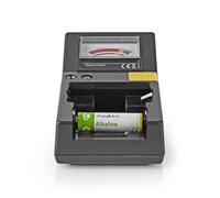 Nedis Tester della batteria – 9V, AA, AAA, C, D, pile a bottone – Nero