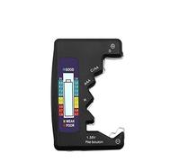 Tester della batteria digitale Lcd. Schermo C d n aa aaa 9v 1.5v Strumento diagnostico della capacità di controllo della capacità della batteria della cella del pulsante(Negro)