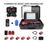 Tester della batteria, X100PAD3 SE Progmatore chiave auto Elite IMMO AlI Strumento di progmaze diagnostica del Tutte le chiavi perse Aggiungi chiavi CAN FD integrato(With KC501 KS01)