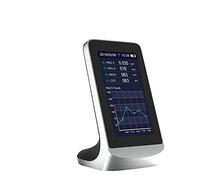 Tester della qualità dell'aria, CO2 WiFi Rilevatore di aria multifunzione interna TVOC Monitoraggio della qualità del gas CO2 Misura USB Contatore analizzatore (Color : With WIFI, Size : 1)