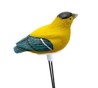 Tester dell'acqua a forma di uccello per piante in vaso, avvisa quando il terreno ha bisogno di annaffiare, con sensore integrato (giallo)