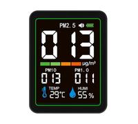 Tester dell'aria leggero per umidità della temperatura PM2.5 PM10 Monitoraggio della lunga durata della batteria Facile da usare Monitor della qualità dell'aria per rilevazione in tempo reale