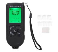 Tester dello Spessore del Rivestimento, Calibro Digitale dello Spessore del Rivestimento ABS con Corda Portatile Funzione di Spegnimento Automatico per Esterni (Nero)