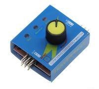 Tester dello sterzo per RC per i modelli con doppio collegamento per ESC e test e opzioni di regolazione manuale