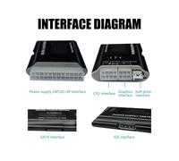 Tester di alimentazione digitale, controllore di misurazione accurata dell'alimentatore per test 3.30V 5V 12V