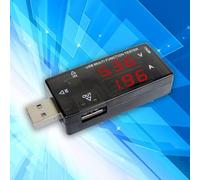 Tester di alimentazione USB con doppio display LCD per misurazione in tempo reale di tensione e corrente e capacità timer per l'analisi del ciclo di ricarica