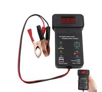 Tester di batteria per auto | Controllo con display a LED, controllo dello stato della batteria, per caravan, camion, camper, camper, camper, camper, barche, barche, yacht quad moto