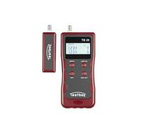 Tester di cablaggio di rete Testboy 29 (con display LCD chiaro, può controllare i formati dei cavi per interruzioni, scambi o cortocircuiti; pratico e facile da usare), rosso/nero