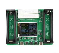 Tester di capacità al litio con display TFT da 1,77 pollici, modulo di carica/scarica USB-C per mAh/mWh, corrente regolabile 0,5 A/1 A, misuratore digitale per resistenza interna e tensione