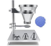 Tester di capacità di flusso della polvere, tester industriale di densità di massa, supporto regolabile con ugelli intercambiabili, controllo flessibile del flusso per la produzione di plastica e