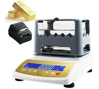 Tester Di Carati Per Oro, Strumento Per L'analisi Della Purezza Dell'oro Con Precisione Di 0,0001 G/Cm³, Display Digitale Che Mostra Percentuale Di Purezza E Carati(W/Printer,XF-300K)