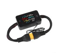 Tester di carica della batteria DC 8-80V 20A/50A misuratore di potenza ad alta precisione con LCD a colori per connettori Anderson/XT60/XT90, analizzatore di energia corrente di tensione per moto