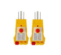 Tester di Circuito di Presa per Prodotti di Messa A Terra, Tester di Presa con GFCI, Tester di Presa Elettrica 2 Confezioni Spina USA