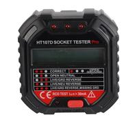 Tester di Circuito, HT107D Tester Presa di Corrente con Display di Tensione Rilevatore di Tensione di polarità del Circuito Elettrico Automatico Rilevatore di Tensione di