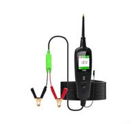 Tester di circuito per auto, 6-30 V, con LCD, strumento diagnostico da | Verifica sistemi da 12 V/24 V, misura tensione/resistenza, punta di prova senza distruzioni, luce LED per aree scure (2 m)