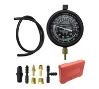 Tester di compressione del motore - Manometro per vuoto ABS con quadrante trasparente | Tester di contropressione di scarico Kit di strumenti diagnostici per perdite di pressione del carburatore con