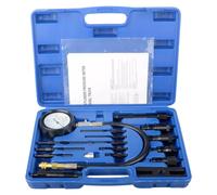 Tester di Compressione Kit 17 pz per Motori Diesel Misuratore Manometro