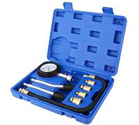 Tester di Compressione, Motori Manometri Compressione, Dispositivo Motore a benzina 0-20 Bar o 0-300 PSI, Benzina Motore a Gas Cilindro Compressione Tester Kit per Auto,Moto Blu