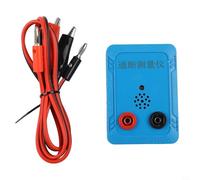 Tester di continuità con cicalino 9 V, tester per cavi e PCB, indicatore acustico e ottico, volume 100 dB, penna di prova per elettricità ed elettronica, bianco, senza (B)
