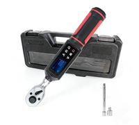Tester di coppia, Mini chiave dinamometrica digitale con attacco da 1/4", alta precisione ±2%, testa a cricchetto reversibile display LED(0.15-10N.m)