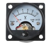 Tester di corrente elettrica dello strumento del puntatore analogico | Amperometro CC analogico compatto da 47 x 47 mm con alloggiamento ignifugo in ABS per test affidabili della corrente