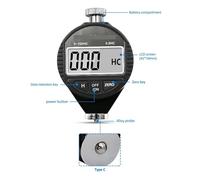 Tester di Durezza, Durometro digitale Durometro digitale Misuratore di durezza A/C/D for plastica, pelle, gomma, multi-resina(HC)