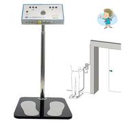 Tester di elettricità statica per Il Corpo Umano, Tester Completo per Tutto Il Corpo con Funzione di Allarme sonoro e Luminoso, Altezza della Staffa Regolabile, 3 modalità di misurazione