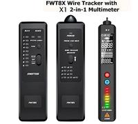 Tester di fibra, Fwt8x. Toner del cavo del tracker del filo di rete a doppia modalità RJ45 RJ11. Accurato Ethernet. LAN Tracer Analyzer Detector Line Finder,Multifunzione(FWT8X-X1 Kit)