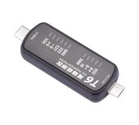 Tester di inserimento coda di tipo C, 6,8 x 2,3 x 1,1 cm, per test cavi T6, rilevamento rapido dei guasti con indicatore LED blu, design compatto portatile per tecnici sul campo