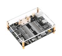 Tester di linea dati con 24 luci a LED per cavo USB C MicroB, doppia batteria a bottone o spina esterna DC3 - 12 V USB