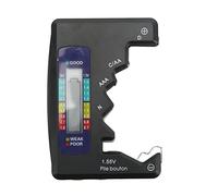 Tester di manometro per batteria digitale di Holigie Universal D C N AAA AA AA 9V 1,5 V Analizzatore di celle del pulsante (Nero)