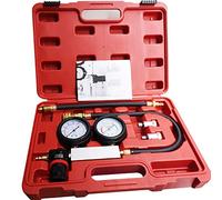 Tester di perdite per cilindri, kit di test di compressione, kit di diagnostica per cilindro motore a doppio manometro, kit di diagnostica.