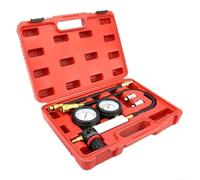 Tester di perdite per cilindri per uso automobilistico con 0-7 bar 0-100 PSI calibro a doppia scala e connessioni di montaggio standardizzate