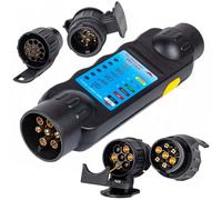 Tester di prese e tappi di rimorchi e rimorchi + adattatore