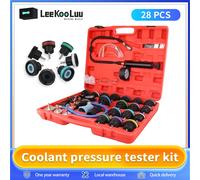 Tester di pressione del liquido di raffreddamento del radiatore Kit di strumenti di ricarica del vuoto 28 pezzi sistema di raffreddamento automobilistico Test delle perdite e Set di riempimento di